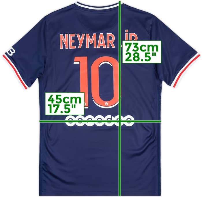 2020-21 Paris Saint-Germain Home Shirt NeymarJr #10 - 9/10 - (S)