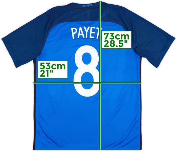 2016-17 France Home Shirt Payet #8 - 9/10 - (L)