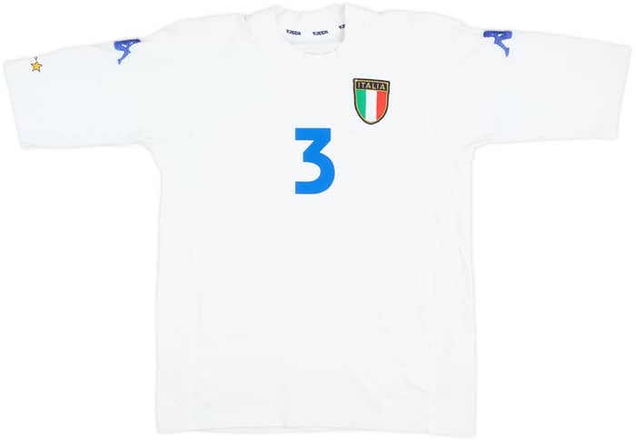 2000-01 Italy Away Shirt Maldini #3 - 7/10 - (M)