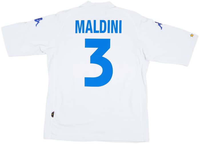 2000-01 Italy Away Shirt Maldini #3 - 7/10 - (XL)