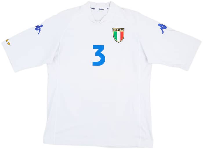 2000-01 Italy Away Shirt Maldini #3 - 7/10 - (XL)
