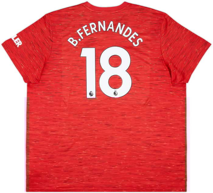2020-21 Manchester United Home Shirt B.Fernandes #18 - 5/10 - (3XL)