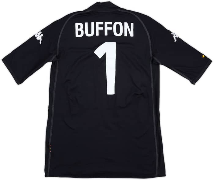 2002 Italy GK S/S Shirt Buffon #1 - 10/10 - (L)