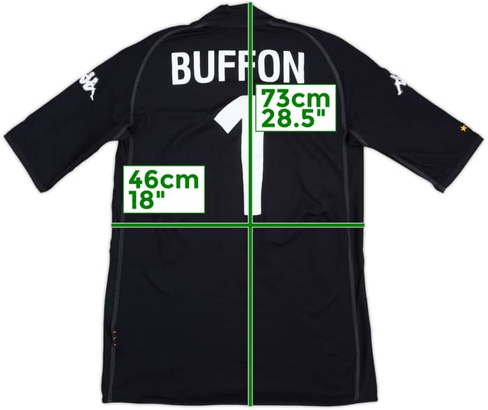 2002 Italy GK S/S Shirt Buffon #1 - 10/10 - (L)
