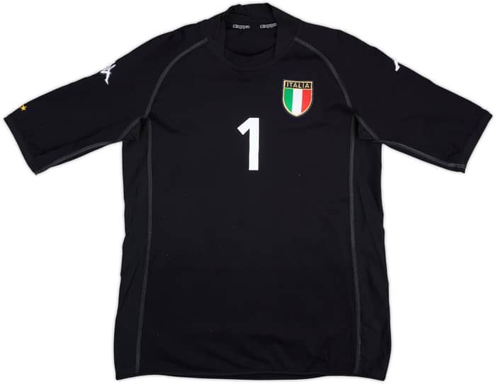 2002 Italy GK S/S Shirt Buffon #1 - 9/10 - (L)