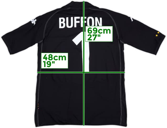2002 Italy GK S/S Shirt Buffon #1 - 9/10 - (L)
