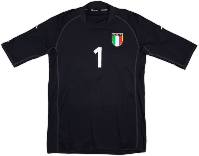 2002 Italy GK S/S Shirt Buffon #1 - 10/10 - (XL)