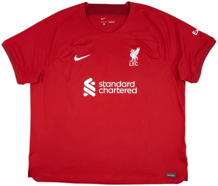 2022-23 Liverpool Home Shirt Virgil #4 - 9/10 - (3XL)