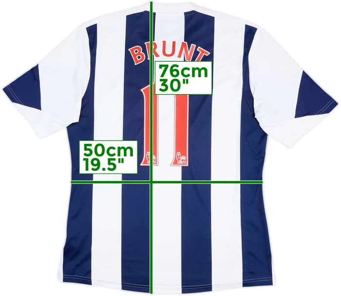 2016-17 West Brom Home Shirt Brunt #11 - 7/10 - (S)