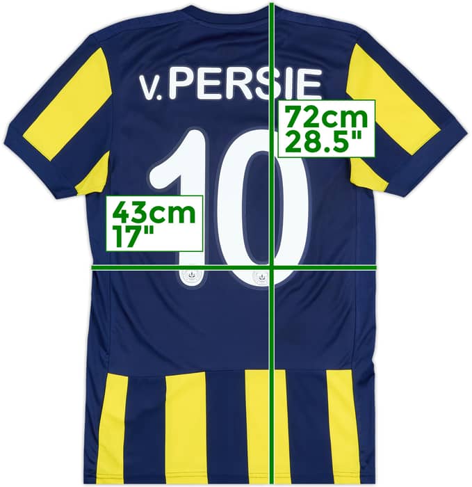 2017-18 Fenerbahce Home Shirt V.Persie #10 - 9/10 - (S)