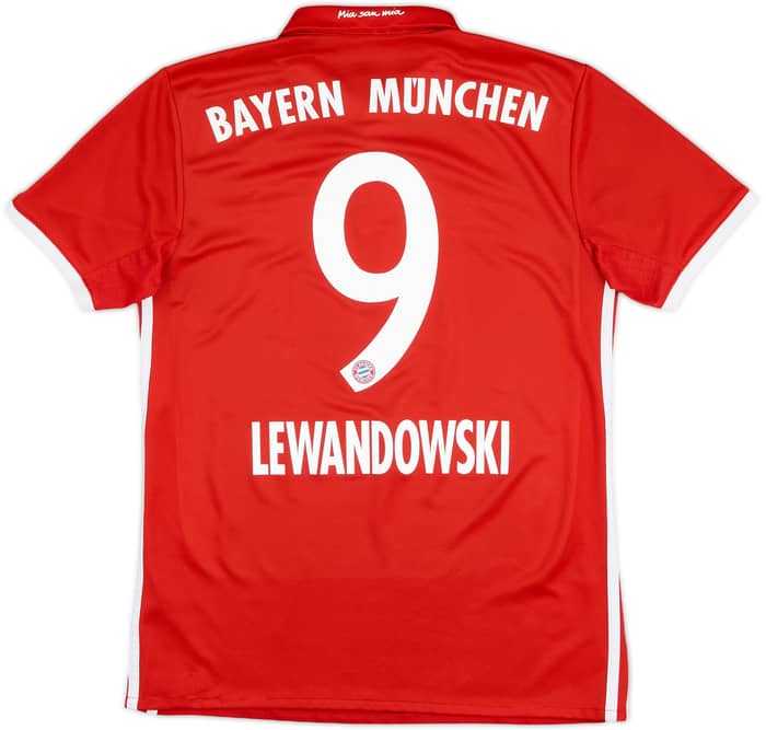 2016-17 Bayern Munich Home Shirt Lewandowski #9 - 10/10 - (S)