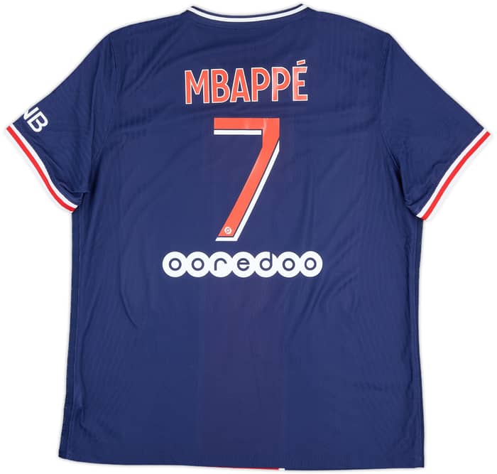 2020-21 Paris Saint-Germain Authentic Home Shirt Mbappe #7 - 10/10 - (XL)