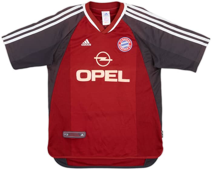 2001-02 Bayern Munich Home Shirt Elber #9 - 7/10 - (XL.Boys)