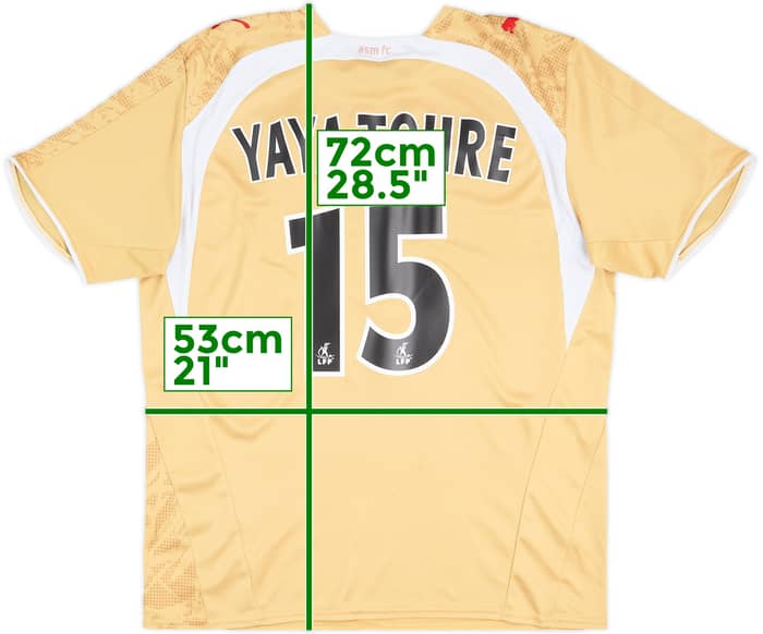 2006-07 Monaco Away Shirt Yaya Toure #15 - 8/10 - (L)