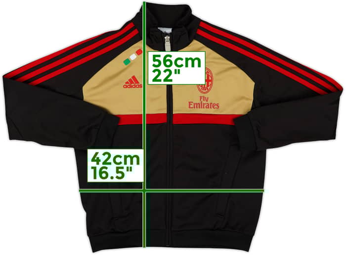2011-12 AC Milan adidas Track Jacket - 9/10 - (S.Boys)