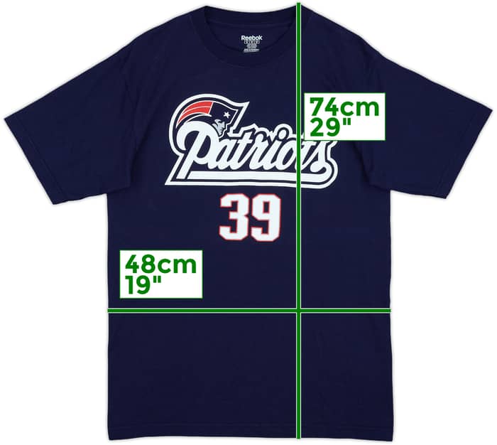 2010-11 New England Patriots Woodhead #39 Reebok Tee - 8/10 - (M)