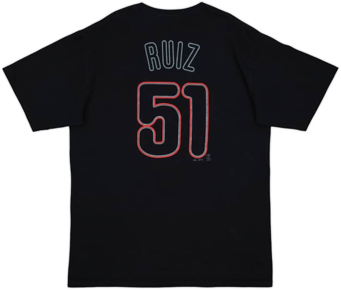2012-14 Philadelphia Phillies Ruiz #51 Majestic Tee - 9/10 - (L)