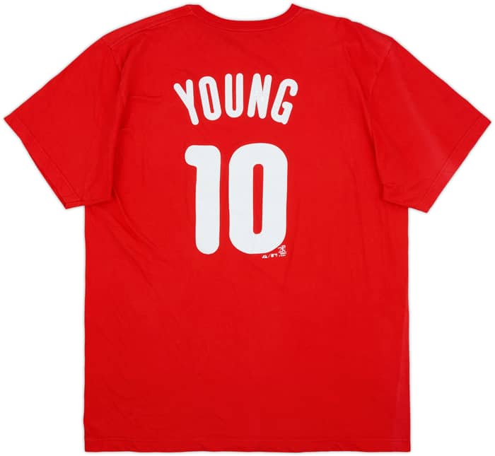 2013 Philadelphia Phillies Young #10 Majestic Tee - 8/10 - (XL)