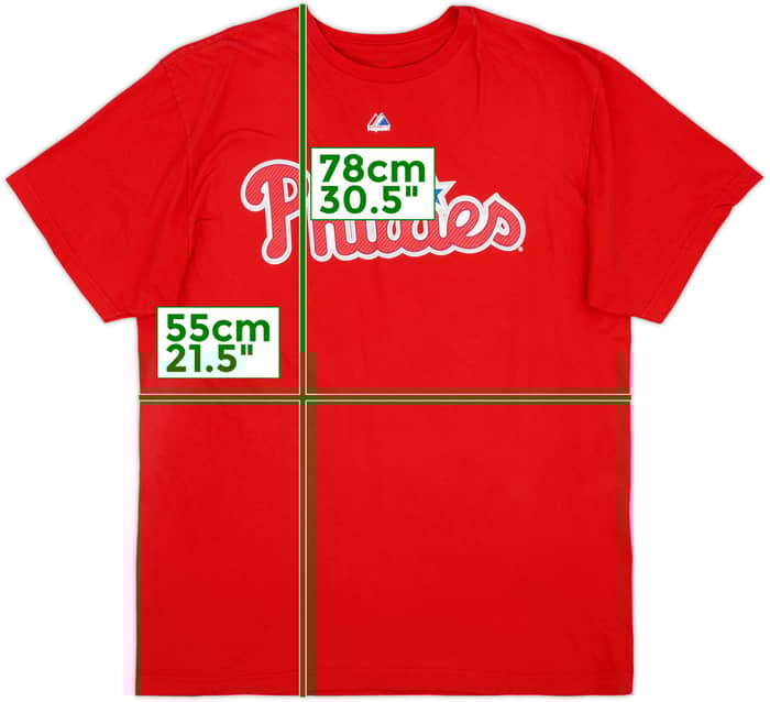 2013 Philadelphia Phillies Young #10 Majestic Tee - 8/10 - (XL)