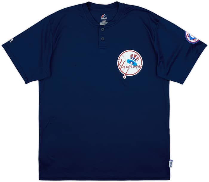 2014 New York Yankees #11 Majestic Training Tee - 6/10 - (L)