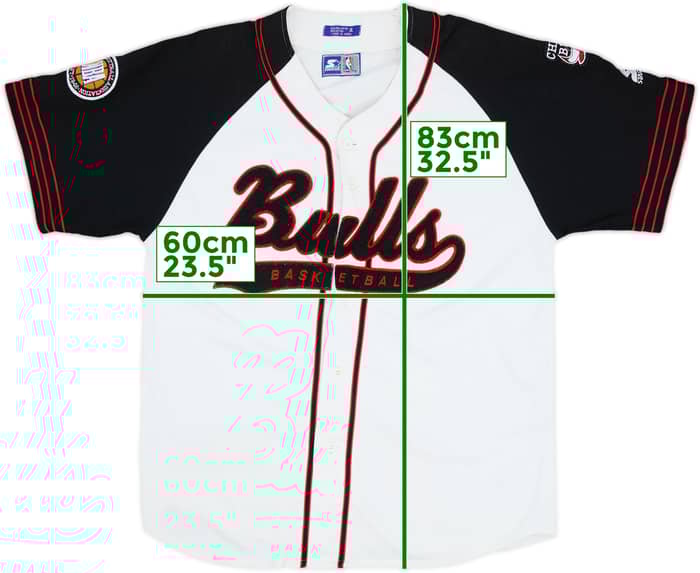 1990s Chicago Bulls Starter Baseball Jersey - 8/10 - (XL)