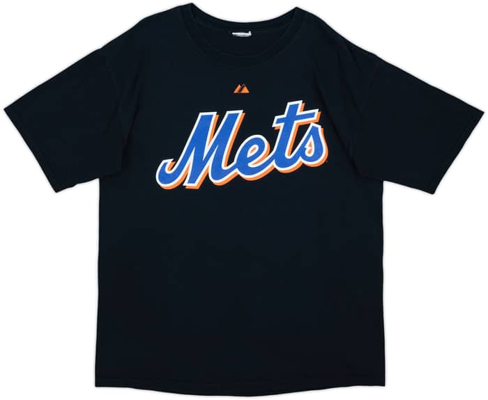 2008 New York Mets Santana #57 Majestic Tee - 7/10 - (L)