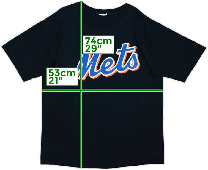 2008 New York Mets Santana #57 Majestic Tee - 7/10 - (L)