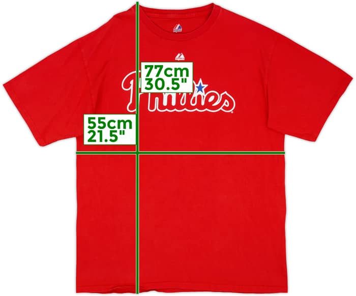 2011-12 Philadelphia Phillies Pence #3 Majestic Tee - 7/10 - (L)