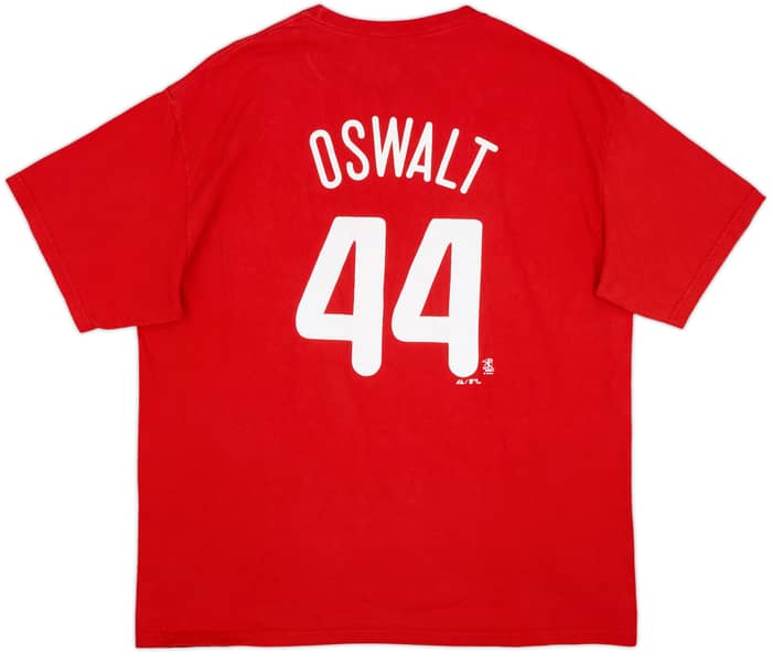 2010 Philadelphia Phillies Oswalt #44 Majestic Tee - 6/10 - (XL)