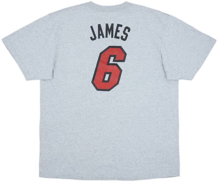2010-14 Miami Heat James #6 adidas Tee - 9/10 - (XL)