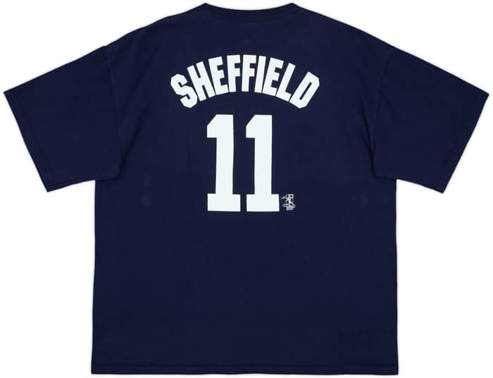 2004-06 New York Yankees Sheffield #11 Majestic Tee - 9/10 - (XL)