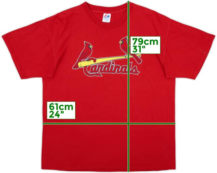 2004-07 St Louis Cardinals Carpenter #29 Majestic Tee - 7/10 - (XL)