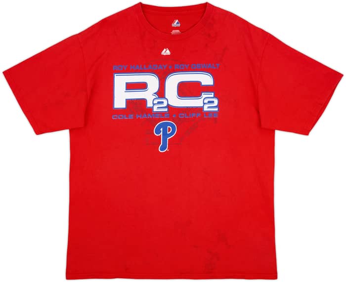 2010 Philadelphia Phillies Majestic Graphic Tee - 3/10 - (XL)