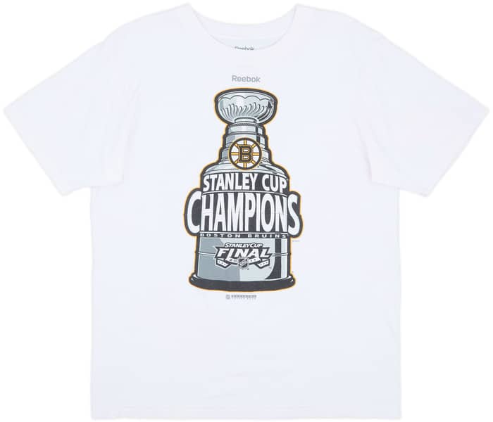 2011 Boston Bruins Stanley Cup Champions Reebok Tee - 7/10 - (L)