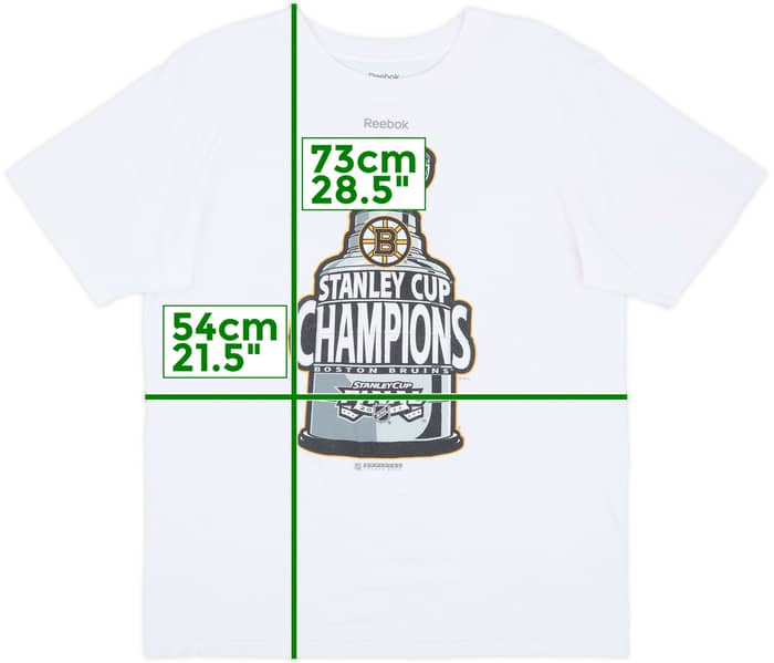 2011 Boston Bruins Stanley Cup Champions Reebok Tee - 7/10 - (L)