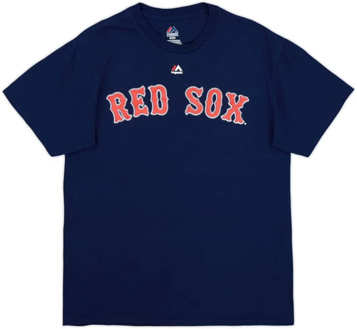 2012 Boston Red Sox Pedroia #15 Majestic Tee - 9/10 - (M)