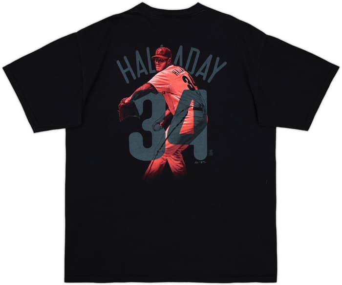 2010 Philadelphia Philles Roy Halladay #34 Majestic Graphic Tee - 9/10 - (L)