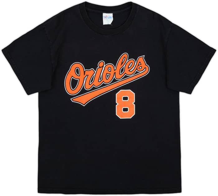 2001 Baltimore Orioles Ripken #8 Majestic Tee - 8/10 - (M)