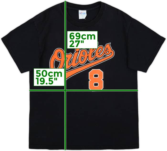 2001 Baltimore Orioles Ripken #8 Majestic Tee - 8/10 - (M)