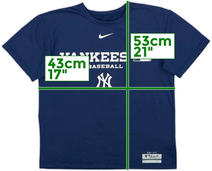 2010s New York Yankees Nike Training Tee - 6/10 - (S.Boys)