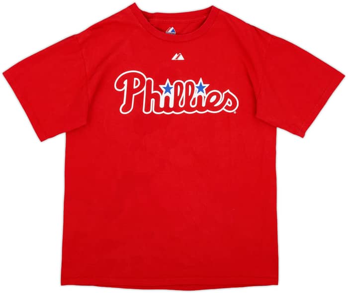2010 Philadelphia Phillies Victorino #8 Majestic Tee - 7/10 - (M)