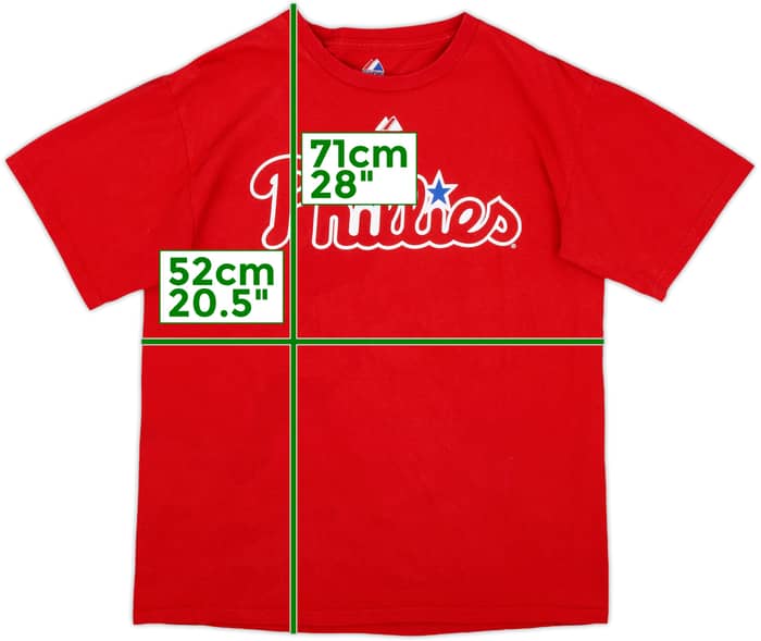 2010 Philadelphia Phillies Victorino #8 Majestic Tee - 7/10 - (M)