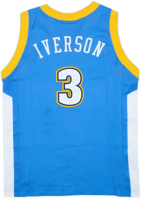 2006-08 Denver Nuggets Iverson #3 Champion Away Jersey - 8/10 - (M.Boys)