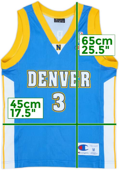 2006-08 Denver Nuggets Iverson #3 Champion Away Jersey - 8/10 - (M.Boys)
