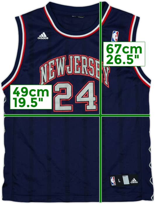 2006-08 New Jersey Nets Jefferson #24 adidas Away Jersey - 8/10 - (L.Boys)