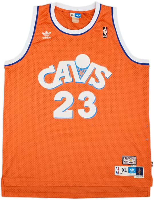 1986-87 Cleveland Cavaliers James #23 adidas Hardwood Classics Swingman Away Jersey - 4/10 - (XL)
