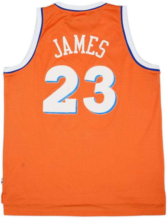 1986-87 Cleveland Cavaliers James #23 adidas Hardwood Classics Swingman Away Jersey - 4/10 - (XL)