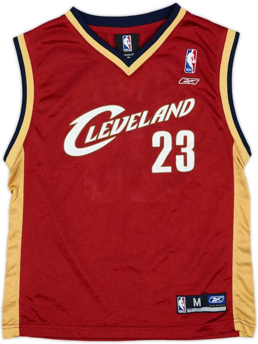 2003-06 Cleveland Cavaliers James #23 Reebok Away Jersey - 6/10 - (M.Boys)