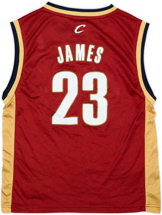 2003-06 Cleveland Cavaliers James #23 Reebok Away Jersey - 6/10 - (M.Boys)