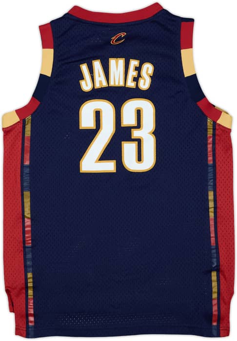 2006-10 Cleveland Cavaliers James #23 adidas Swingman Alternate Jersey - 8/10 - (L.Boys)